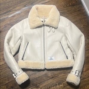 Alpha Industries Cream Teddy Jacket
